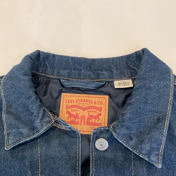 Levi's Insulated Quilted Lining Denim Jacket Size XSmall - Picture 16 of 16